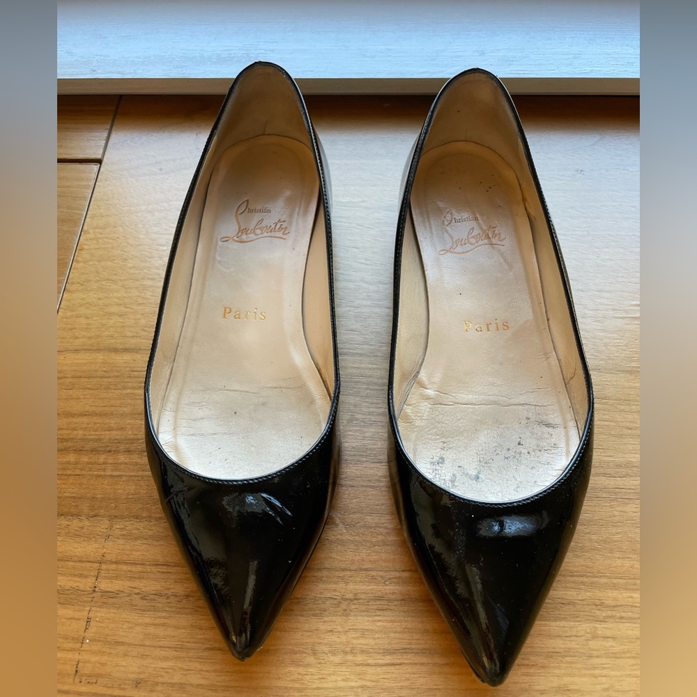 Christian Louboutin Patent Leather Flats Size 35.5
